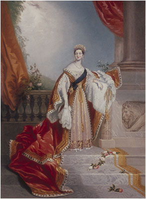 Portrait of Queen Victoria on